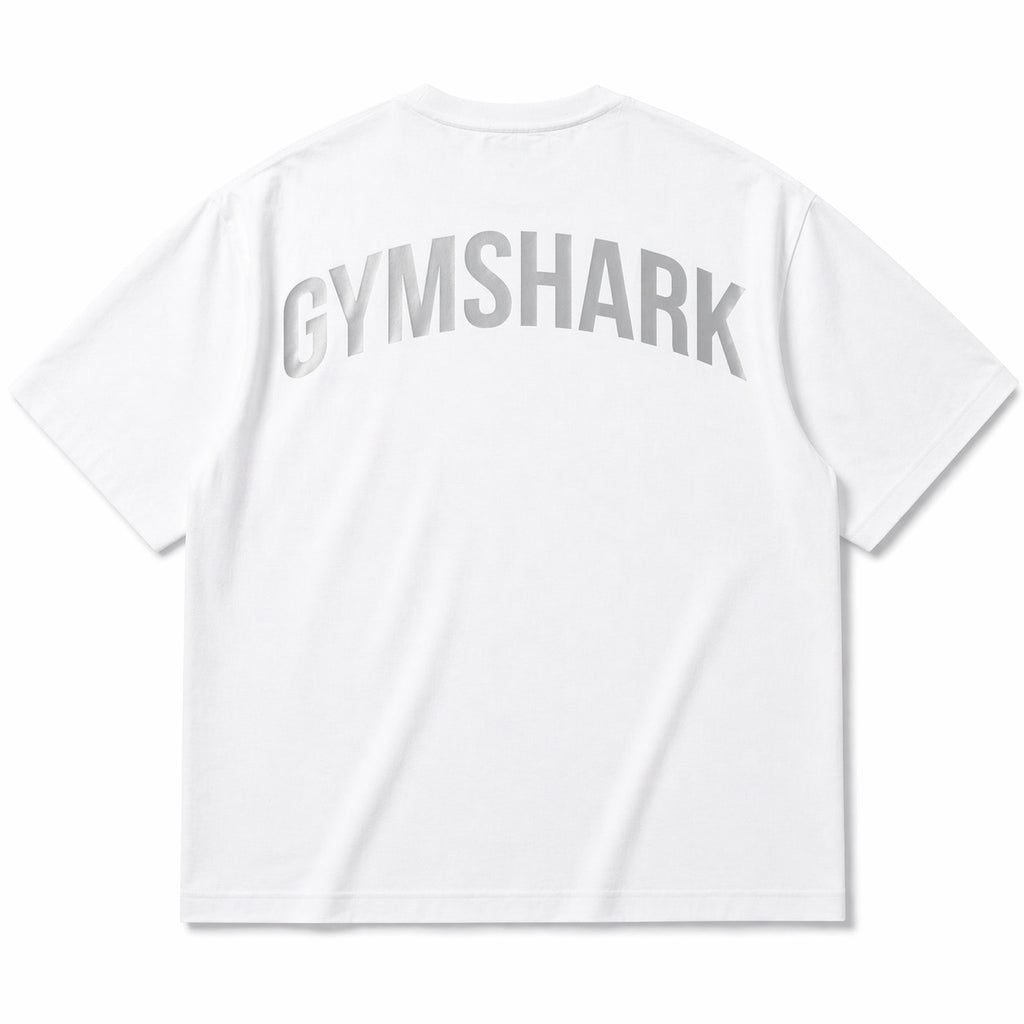 Gymshark Demi-Oversized Premium Tee Black & White
