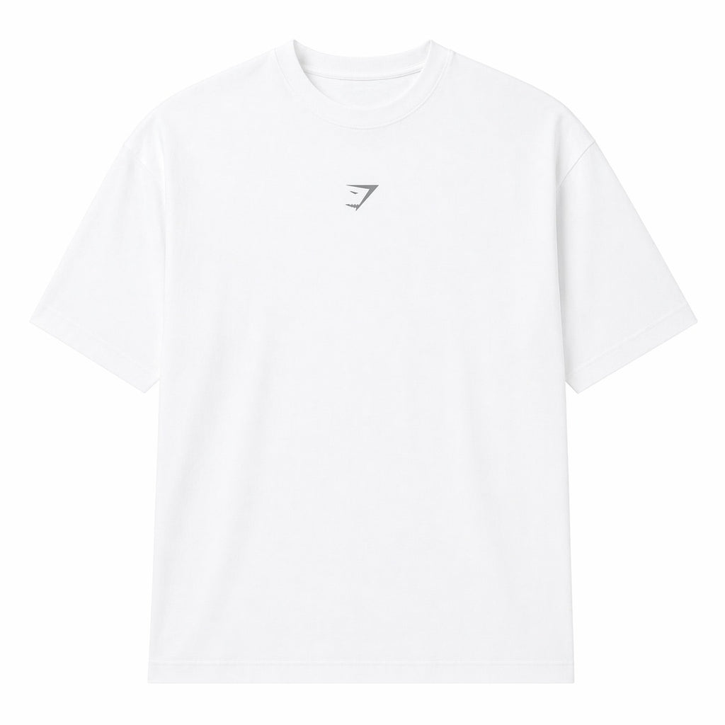 Gymshark Demi-Oversized Premium Tee Black & White
