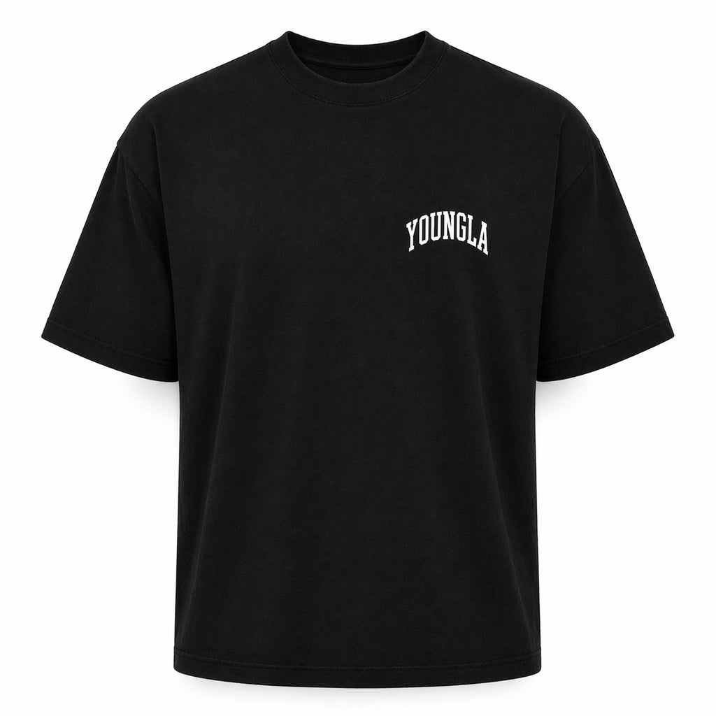 Youngla Demi-Oversized Premium Tee Black & White