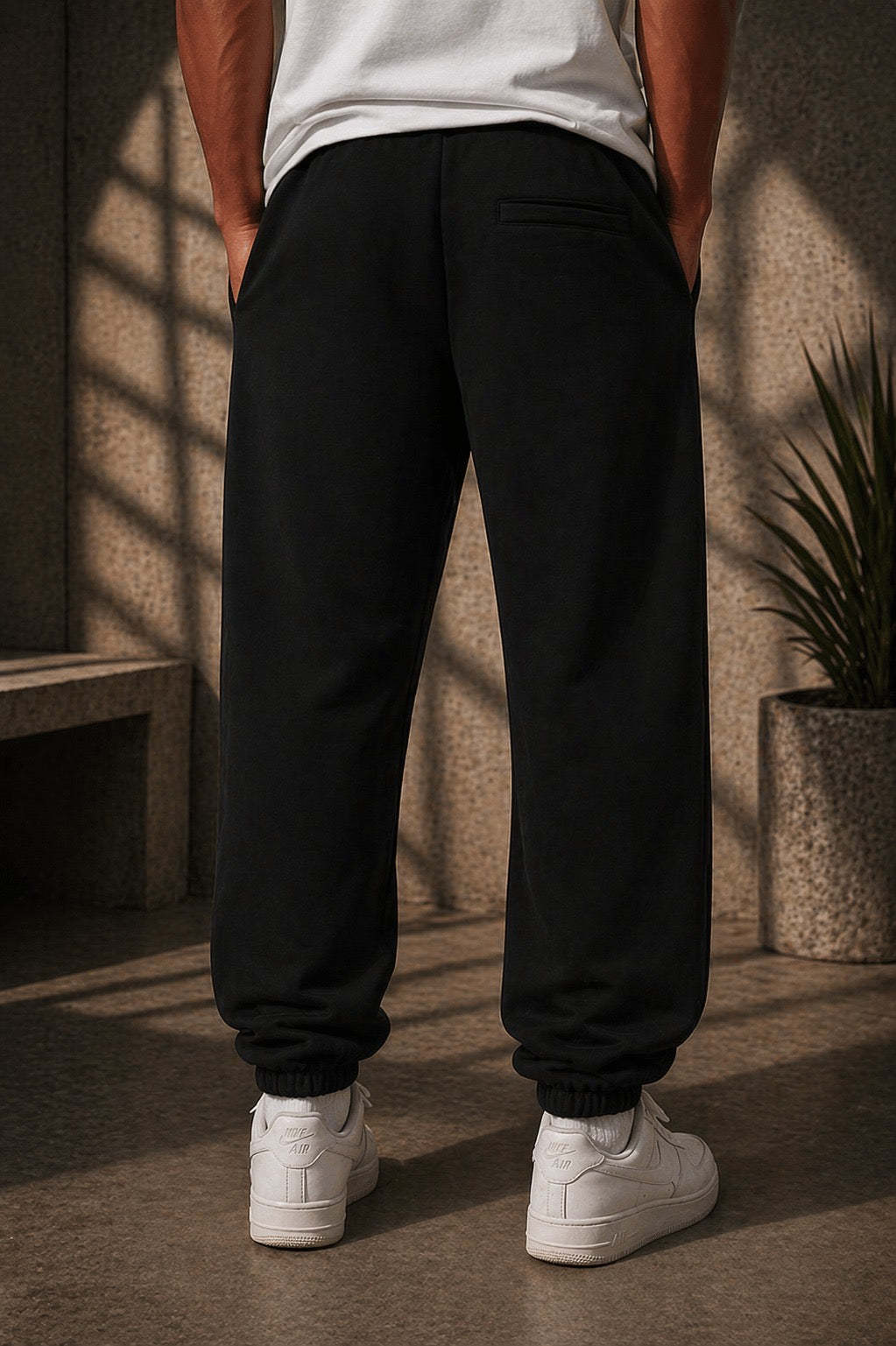 Gymshark Black & White Jogger