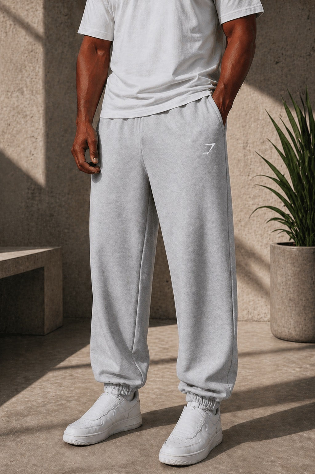 Gymshark Black & White Jogger
